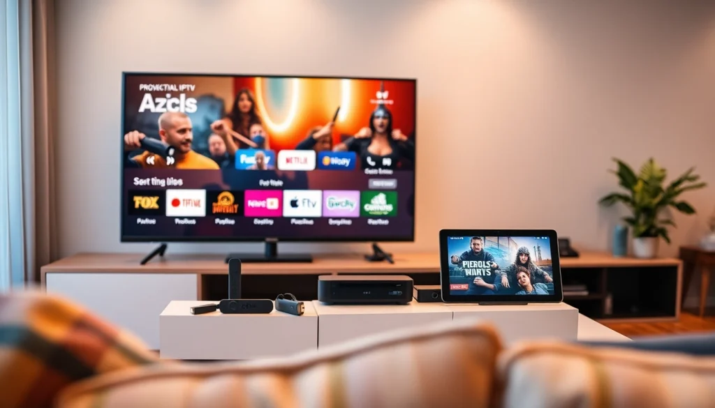 Showcase streaming devices and viewing setup for https://bosstv.ca IPTV services.