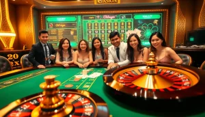 Experience the excitement at the liên minh okwin casino table with vibrant cards and chips.
