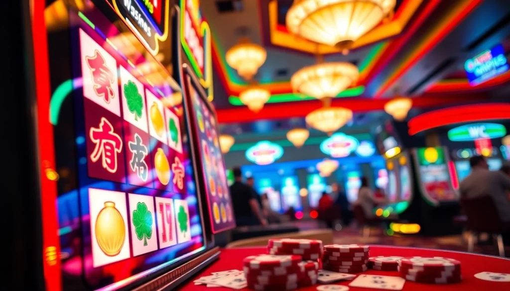 Menangkan di mahjong ways 2 slot dengan mesin slot yang berwarna-warni dan simbol tradisional.