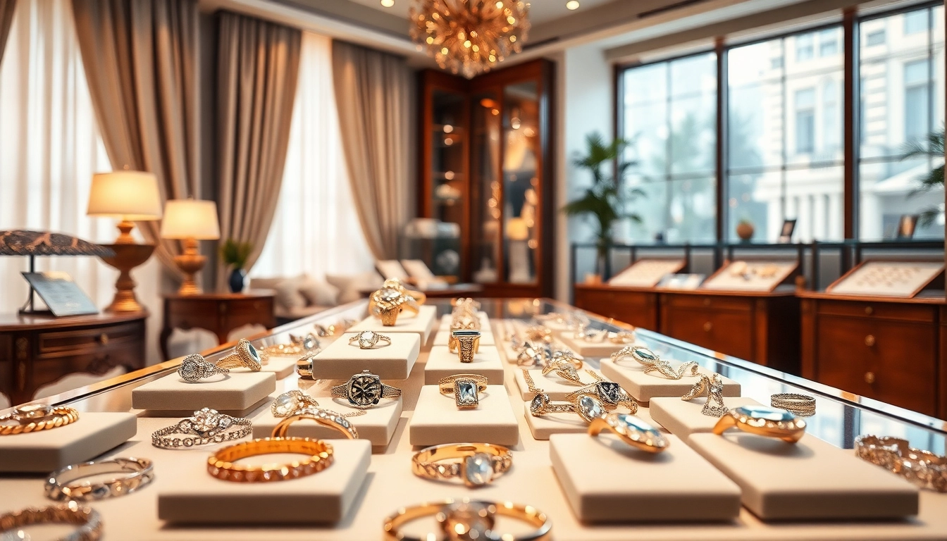 Handwerkliche Juwelier in der Nähe mit exquisiten Schmuckstücken in elegantem Ambiente.