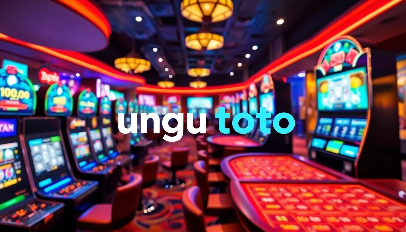 Rasakan keseruan ungu toto dalam suasana kasino yang cerah dan menarik.