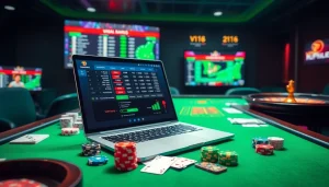 Engaging VN168 đăng nhập interface displaying casino games and betting options.