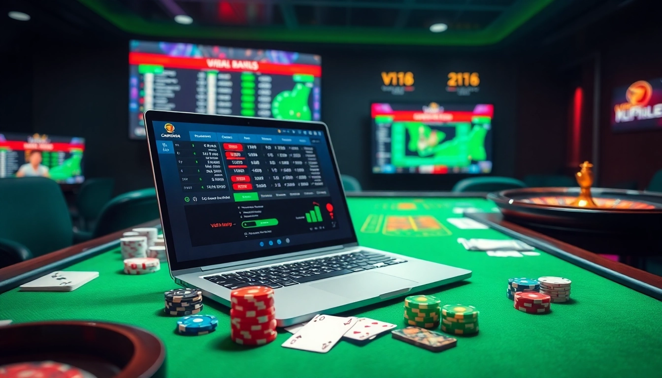 Engaging VN168 đăng nhập interface displaying casino games and betting options.