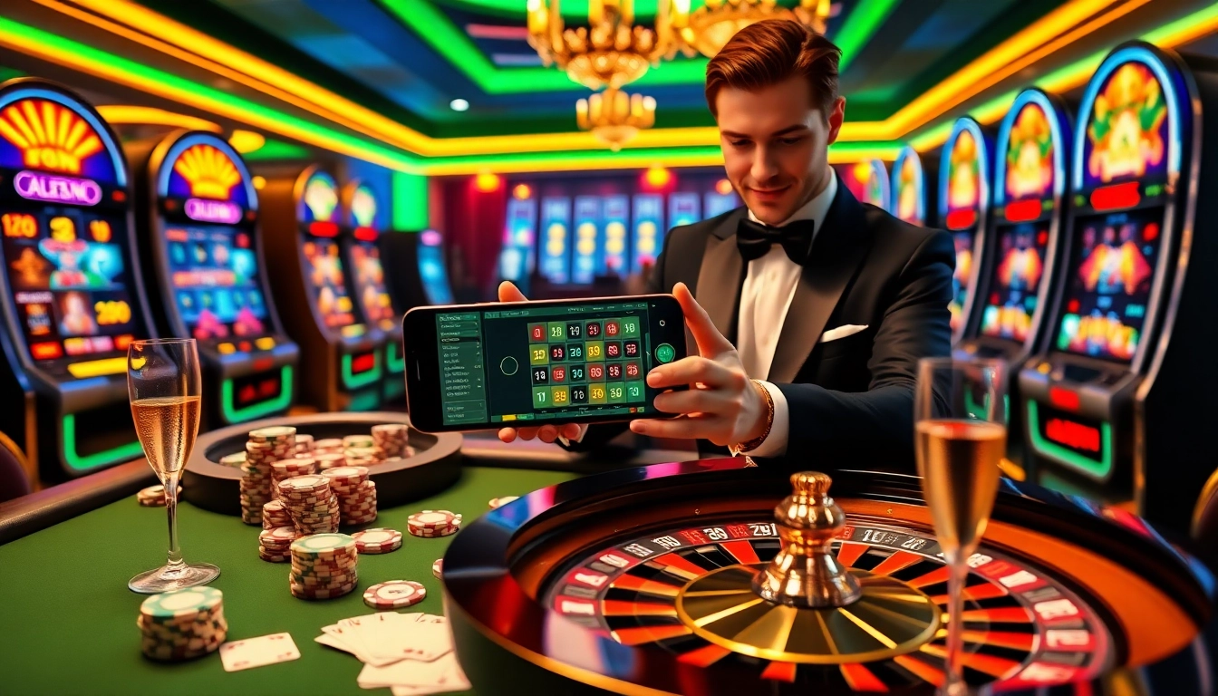 Người chơi tham gia tại bàn casino sang trọng, sử dụng ứng dụng Betvip cho trải nghiệm thú vị.