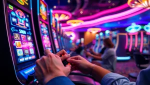 Bermain petanitoto di mesin slot dengan atmosfir yang ramai dan energik.