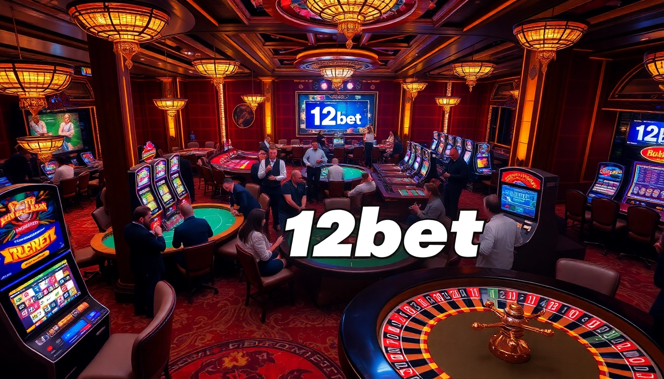 Players enjoying thrilling games and betting at 12bet's vibrant online casino.