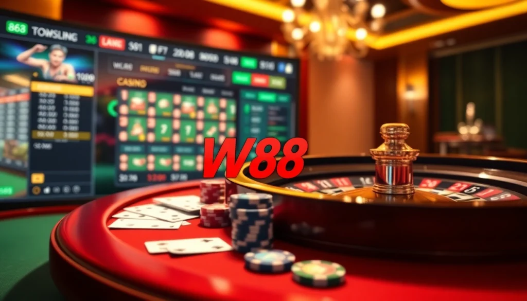 Tận hưởng sự hồi hộp của casino thông qua liên kết W88 trên giao diện cá cược động.