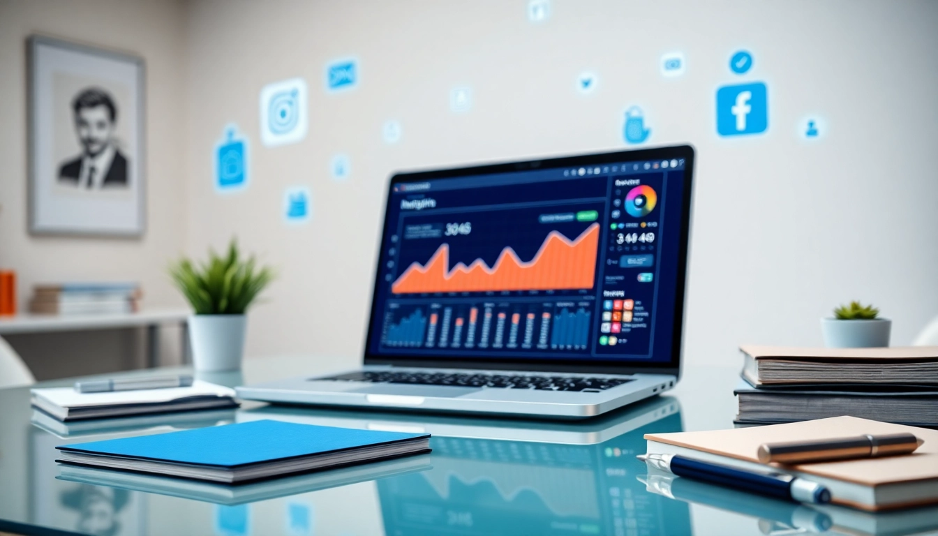 Boost your Instagram smm panel strategy in a professional workspace with analytics visuals.