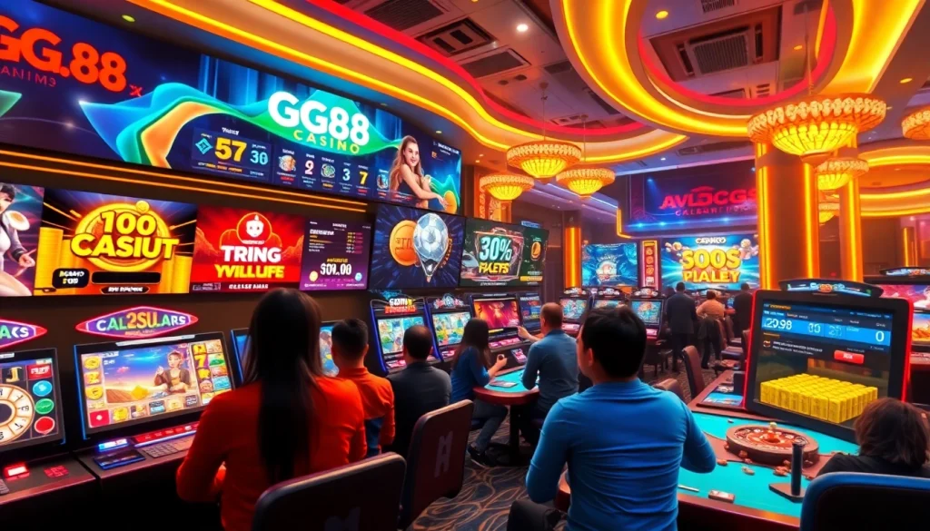 Engaging online casino gaming scene featuring GG 88 games and promotions.
