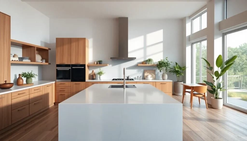 Upgrade your Home renovation with a modern kitchen showcasing sleek designs and inviting atmosphere.