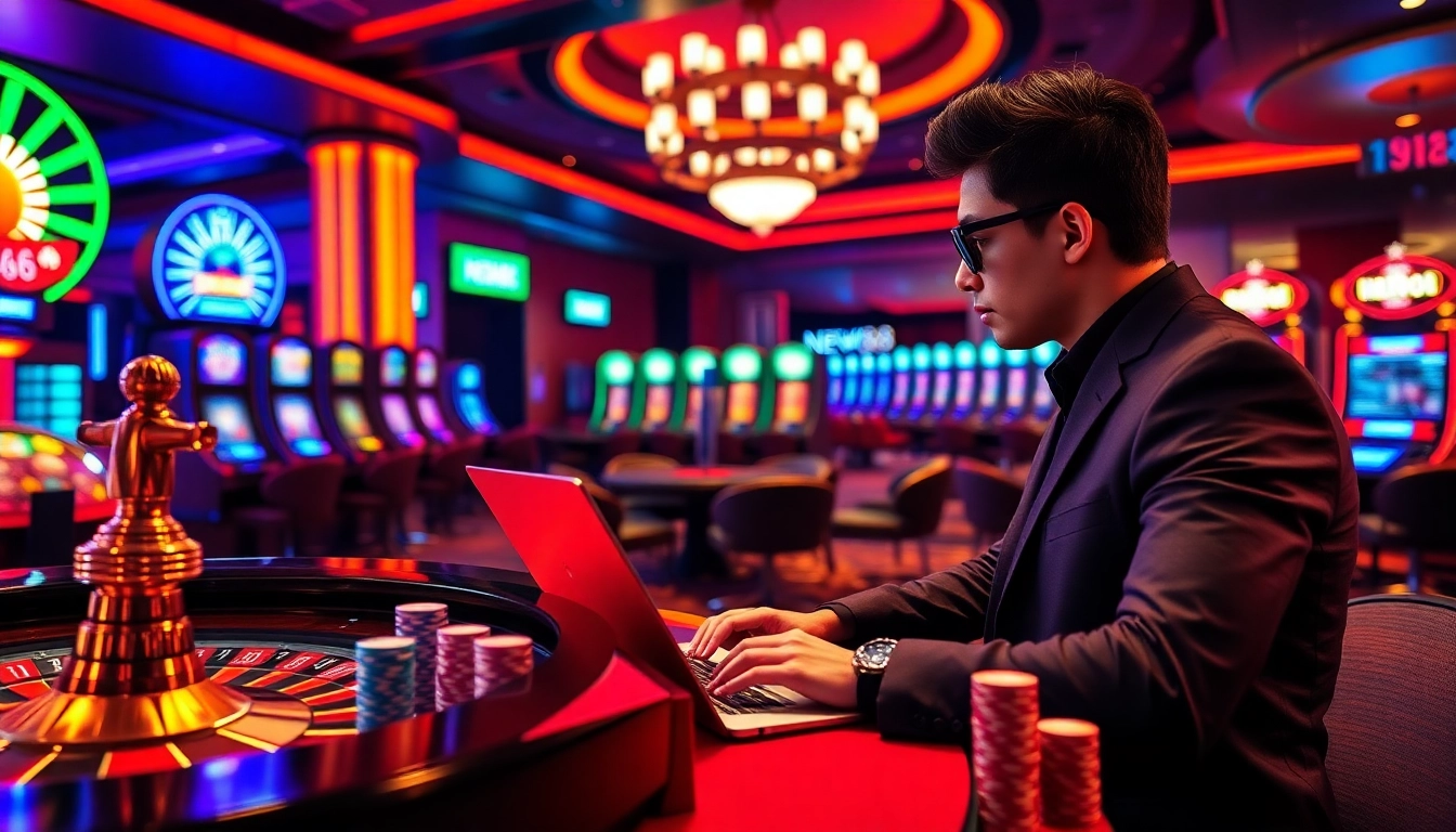 Experience the thrill of betting with NEW88 at a luxurious online casino.