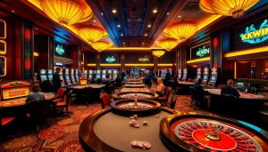 Experience the excitement of KKWIN gaming with thrilling actions at the casino tables.