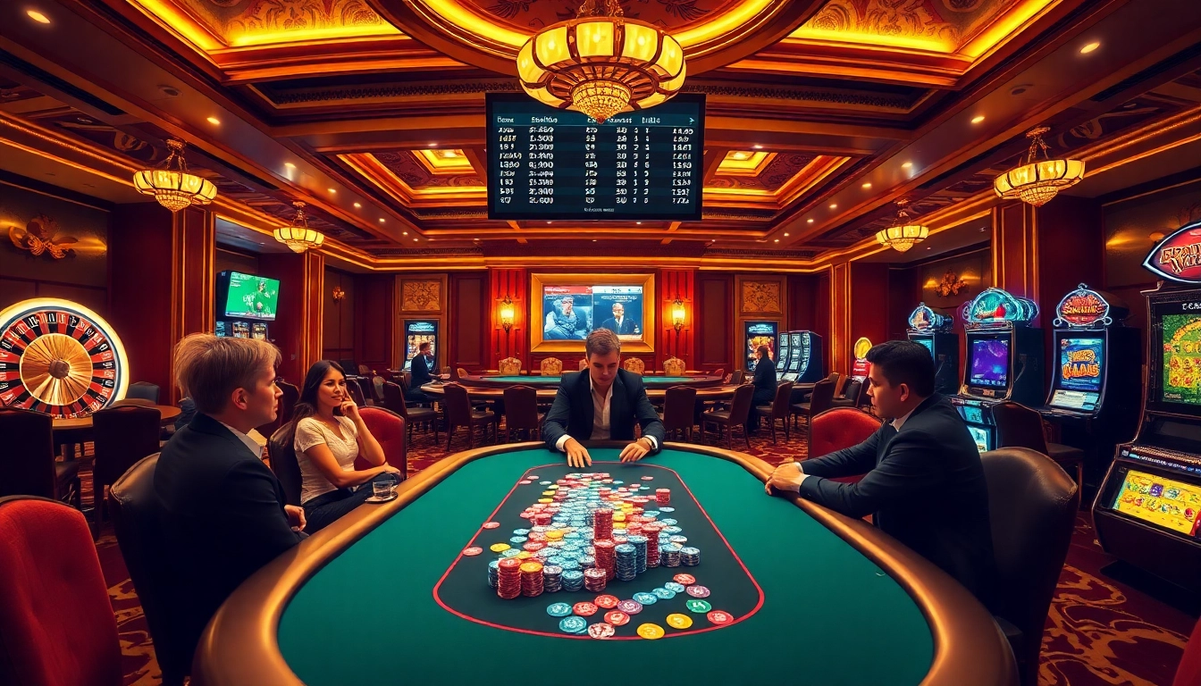 Experience exciting gameplay at https://jun88ld.com/ featuring vibrant poker tables and sports betting.