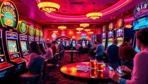 Experience the excitement of the best online casinos in South Carolina with vibrant casino scenes.