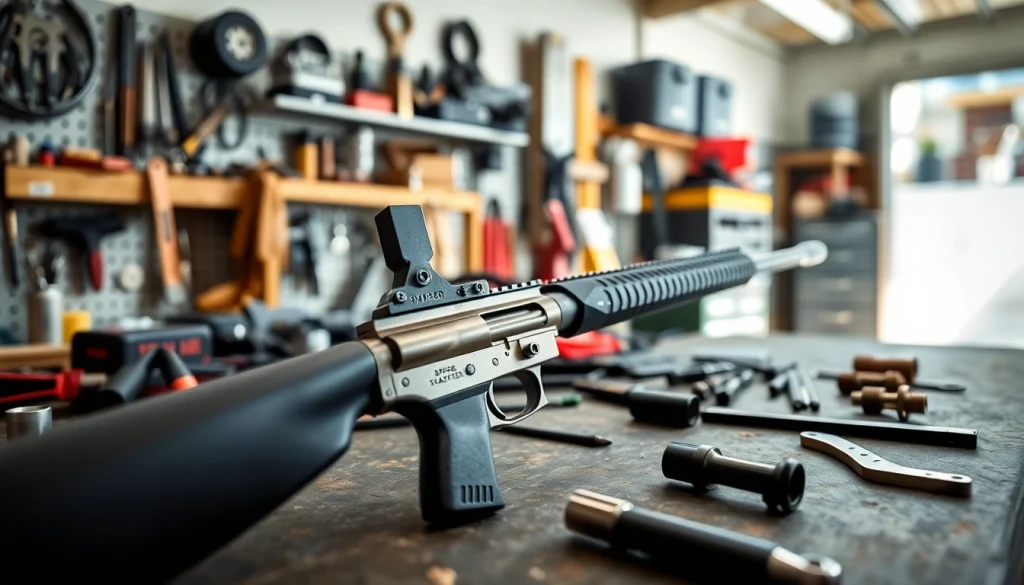 Showcase of ar15 super safety trigger highlighting its precision mechanics and design.