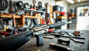 Showcase of ar15 super safety trigger highlighting its precision mechanics and design.