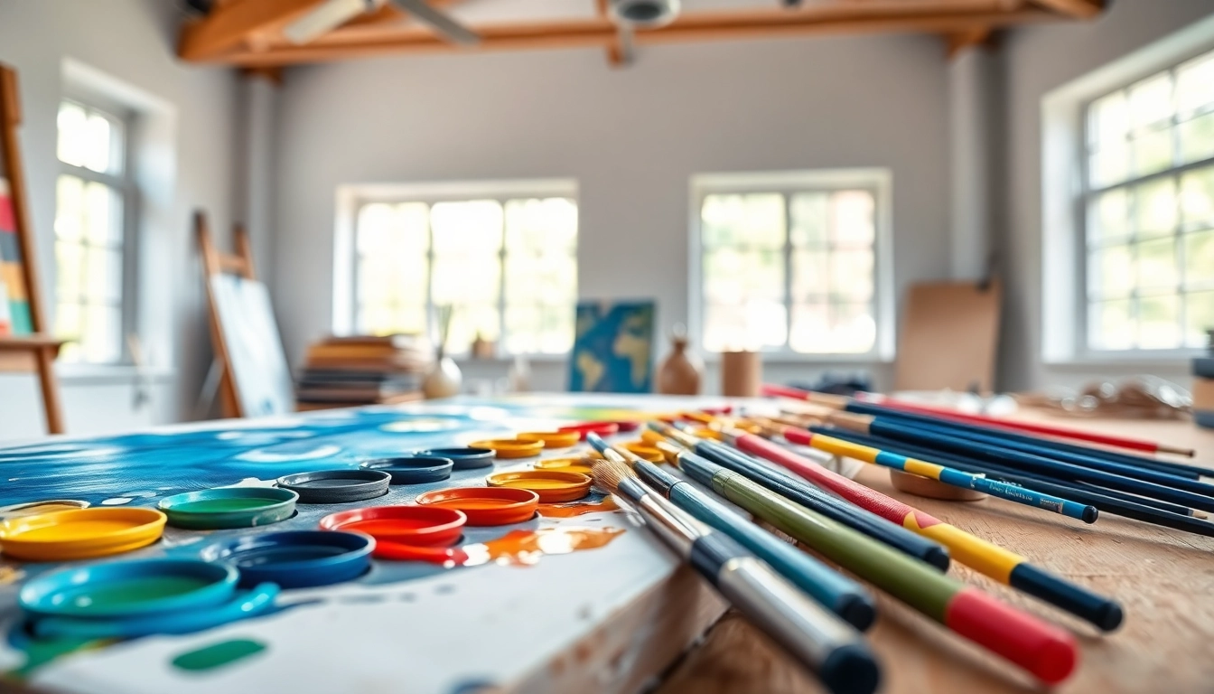 Engaging acrylic painting scene illustrating techniques at https://acrylicpedia.com