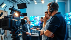 Showcasing a skilled team in a Video Production Company Phoenix studio, creating engaging content.