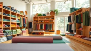 Shop at this Yoga Shop offering a variety of quality yoga mats, apparel, and accessories.