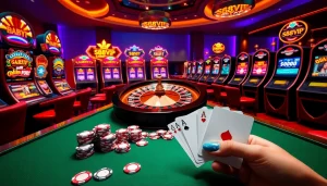 Experience the thrilling atmosphere of S88VIP with vibrant casino tables and winning slots.