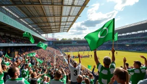 Exciting matchday at Butts Park Arena, Coventry's vibrant sporting hub.