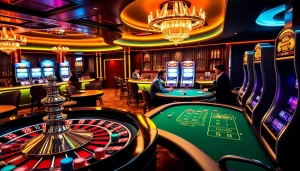 Engaging gameplay at 33win casino showcasing roulette, poker, and slot machines.