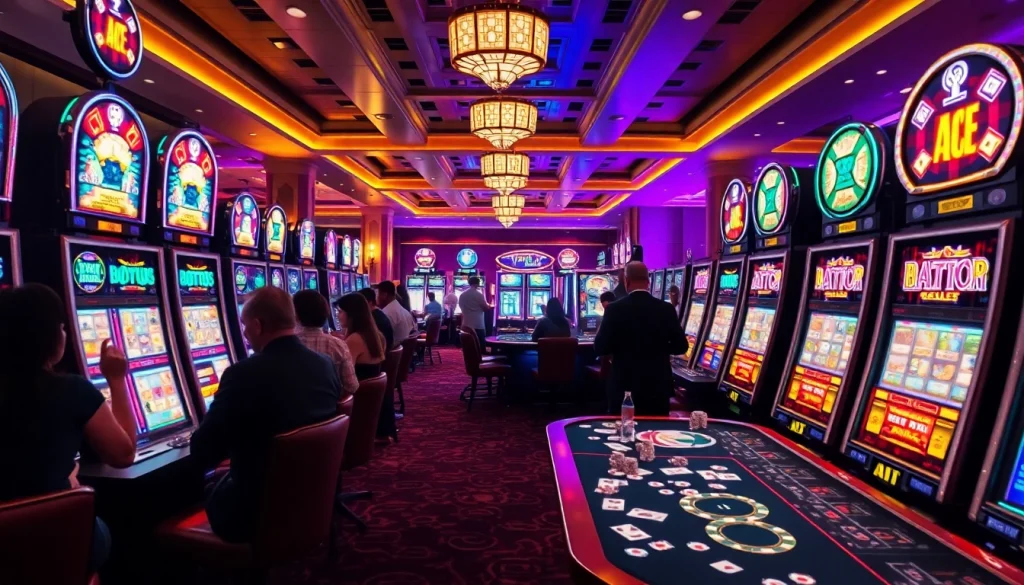 Experience the thrill of Slot Gacor Hari ini in a vibrant casino atmosphere filled with excitement and winning potential.