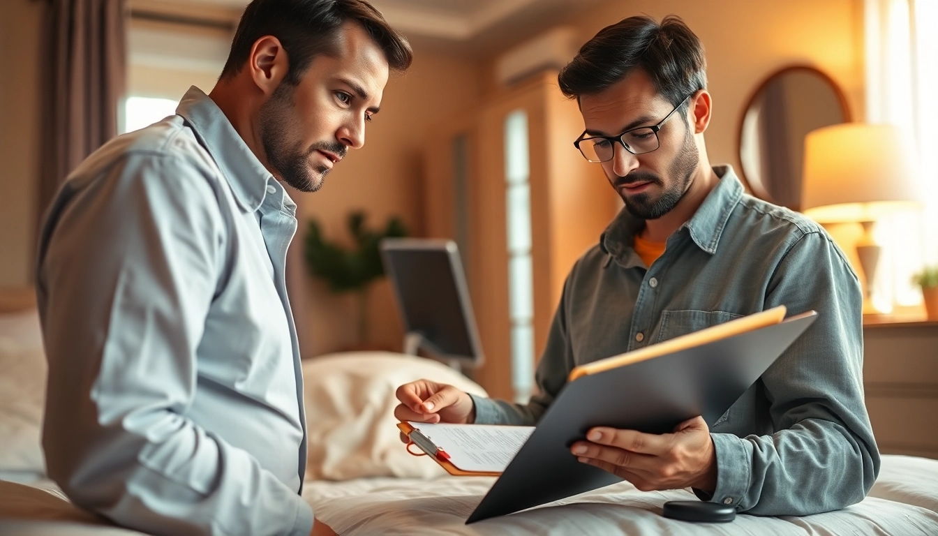 Inspecting a bedroom for bed bugs by https://affordablebedbugexterminators.com, highlighting professional pest control efforts.