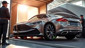 Transporting luxury vehicles with care at https://luxuryautocarriers.com, showcasing premium enclosed shipping.