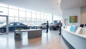 Modern car rental office in Chișinău showcasing avtoprokat services.