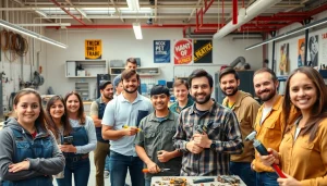 Students at trade schools in southern California gaining hands-on experience in skilled trades.