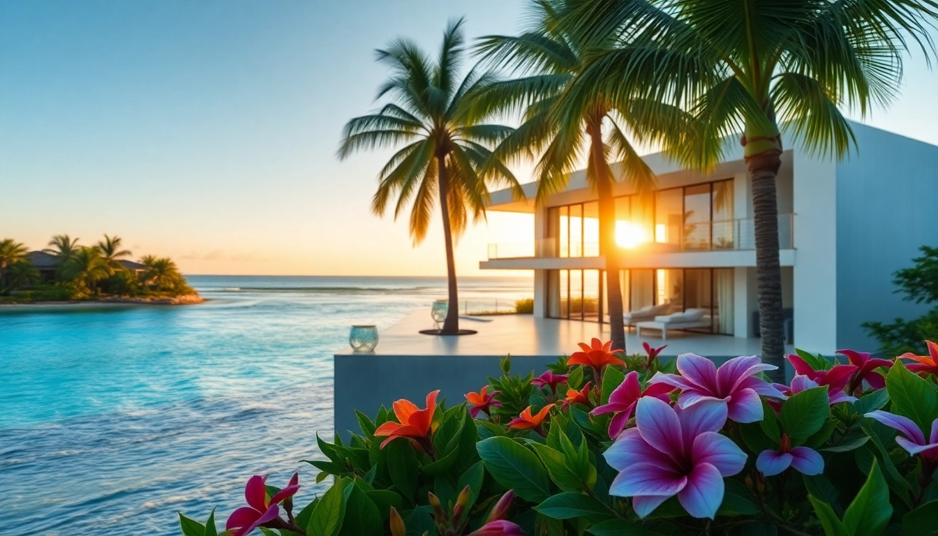 Stunning beachfront property showcasing Remax Belize listings in Ambergris Caye with breathtaking sea views.