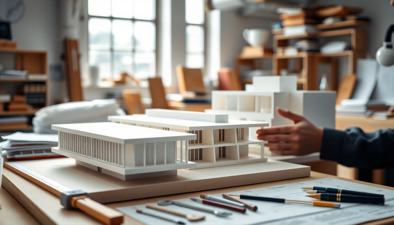 Architekturmodellbau Stuttgart zeigt präzise Detailarbeit im Modellbauprozess.