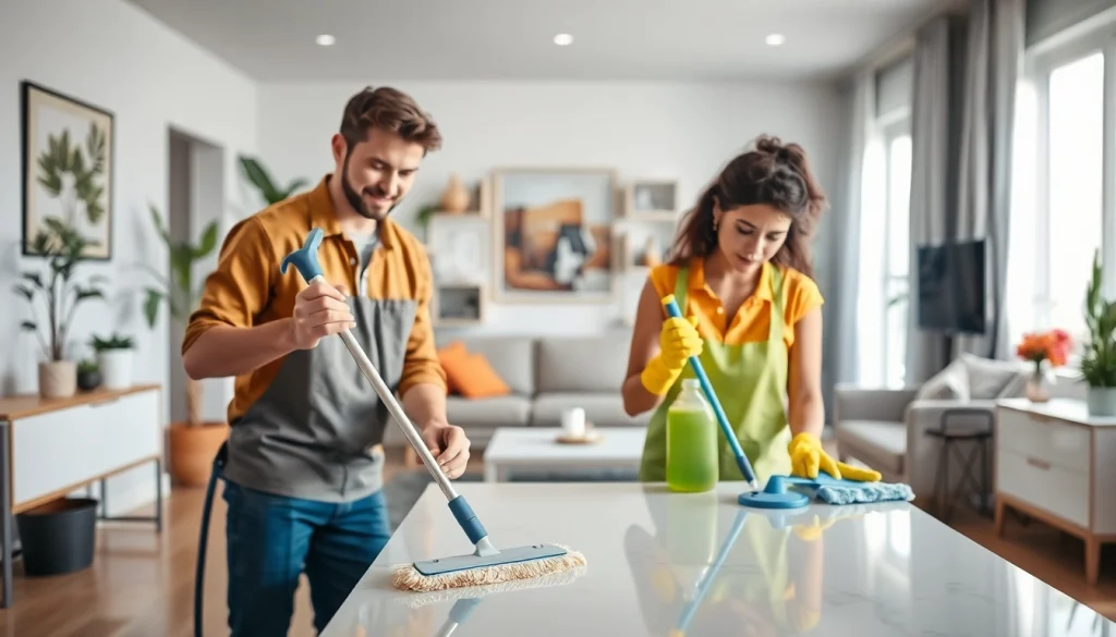 Showing professional cleaning services near me in a bright, organized home environment.