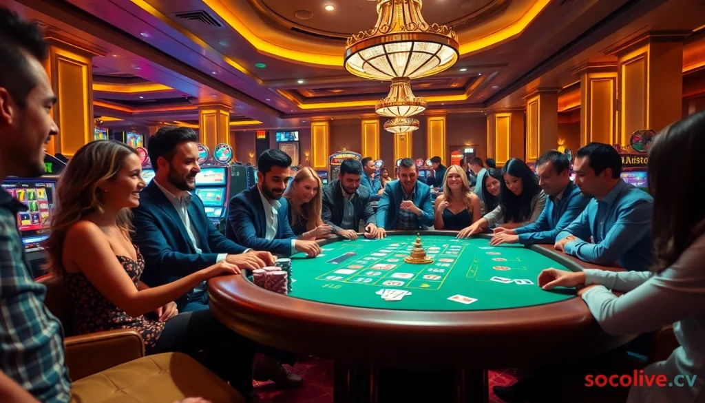 Experience the thrill of gaming at https://socolive2.cv/ with vibrant casino action and engaged players.