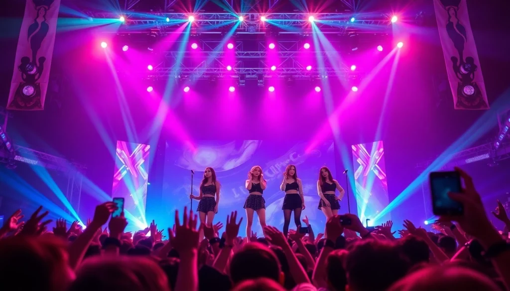 Catch the latest Blackpink news as the group dazzles on stage during an electrifying live performance.