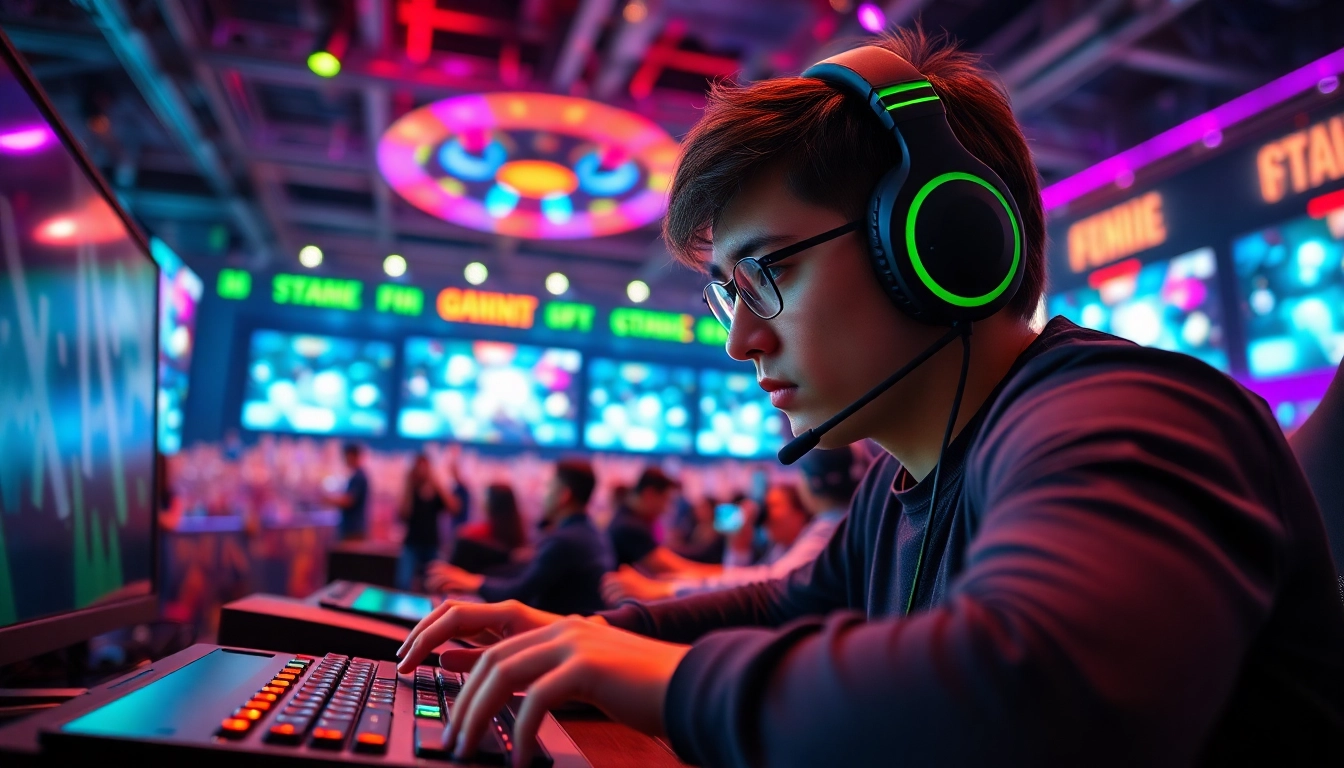 เมก้าเกม นักเล่นเกมมืออาชีพในการแข่งขันที่เต็มไปด้วยพลังและภาพที่น่าตื่นเต้น