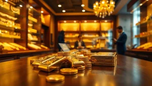 Goldankauf Kerpen - gold buyers evaluating precious gold jewelry in a professional setting.