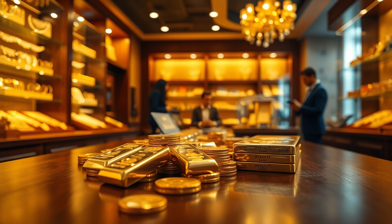 Goldankauf Kerpen - gold buyers evaluating precious gold jewelry in a professional setting.