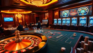 Experience the thrill of gaming at ok88 casino with vibrant tables and exciting slot machines.