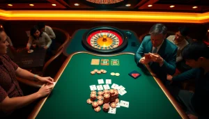 Experience the thrill of xx88 at a vibrant casino table with poker chips and cards.