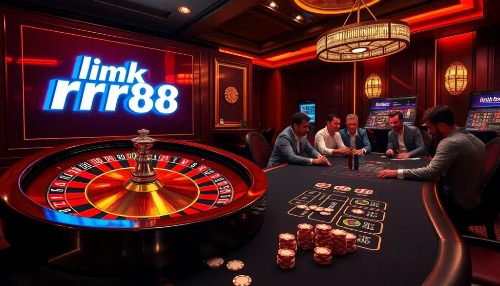 Experience the thrill at link rr88 with luxury casino games, vibrant colors, and exciting atmosphere.