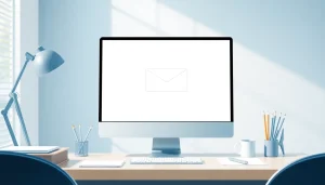 Use tempmail disposable service on a digital workspace with a user-friendly interface.