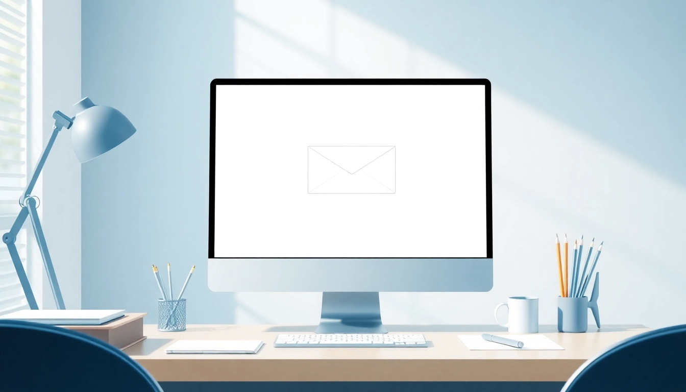 Use tempmail disposable service on a digital workspace with a user-friendly interface.