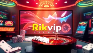 Experience thrilling online gaming action on Rikvip with vibrant casino visuals.