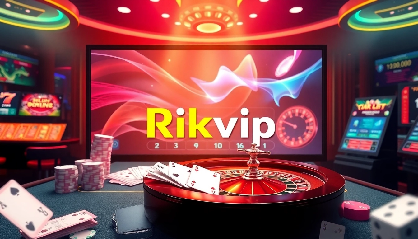 Experience thrilling online gaming action on Rikvip with vibrant casino visuals.