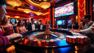 Experience thrilling keo nha cai betting action at a luxurious casino.
