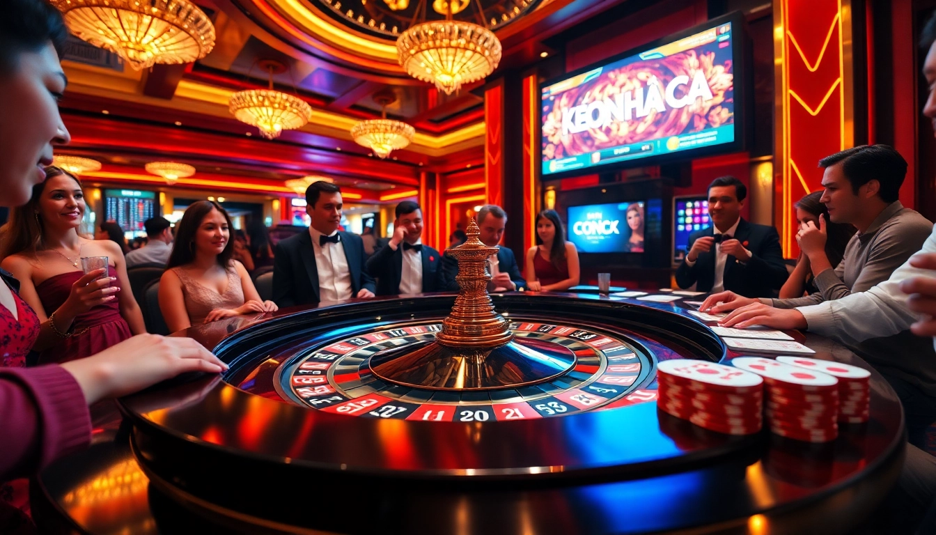 Experience thrilling keo nha cai betting action at a luxurious casino.