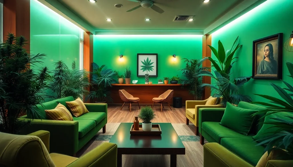 Besuchen Sie die Cannabis Clubs Lloret De Mar in einer einladenden Atmosphäre mit komfortablen Möbeln.