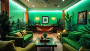 Besuchen Sie die Cannabis Clubs Lloret De Mar in einer einladenden Atmosphäre mit komfortablen Möbeln.